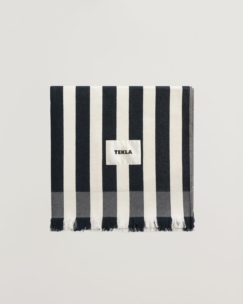 Tekla Organic Terry Beach Towel Cala Stripes – Multi-colour