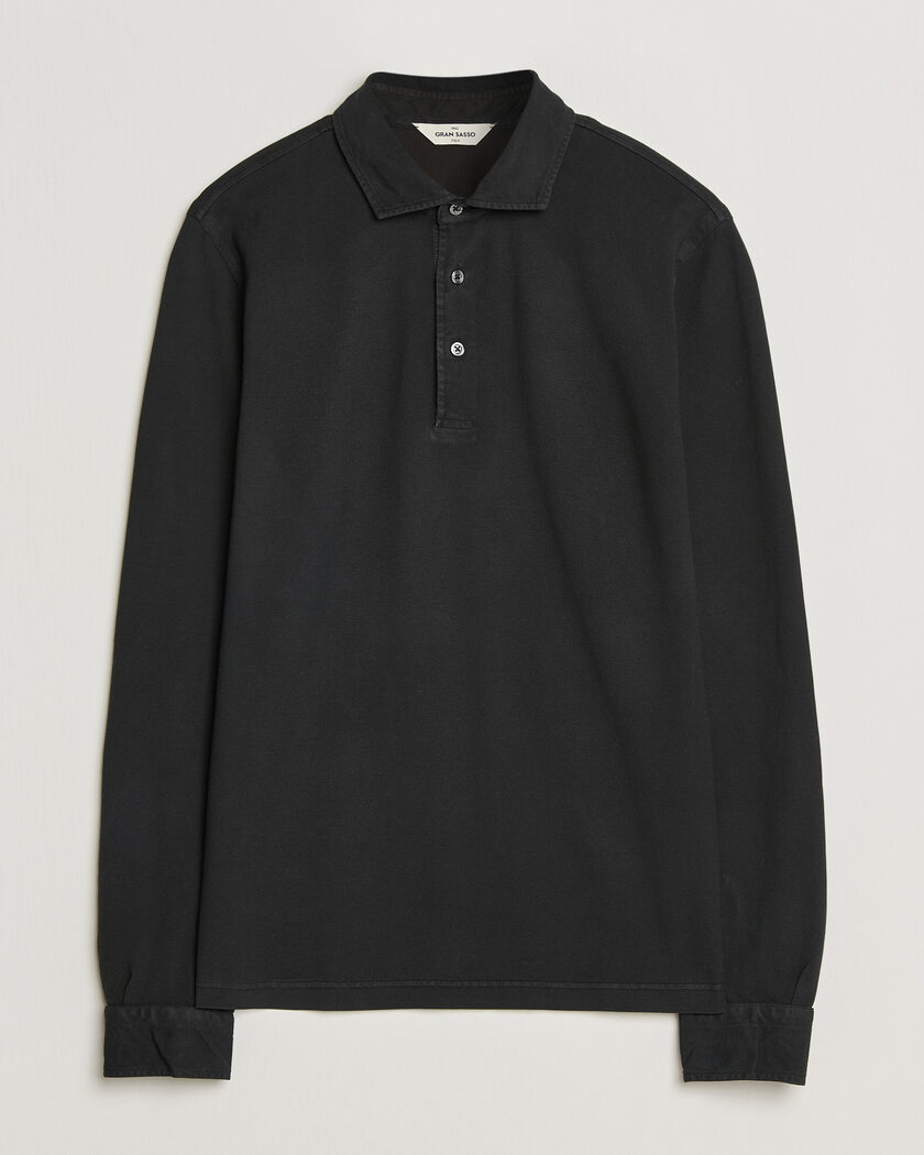 Lacoste Paris Long Sleeve Polo Piké Black at CareOfCarl.com