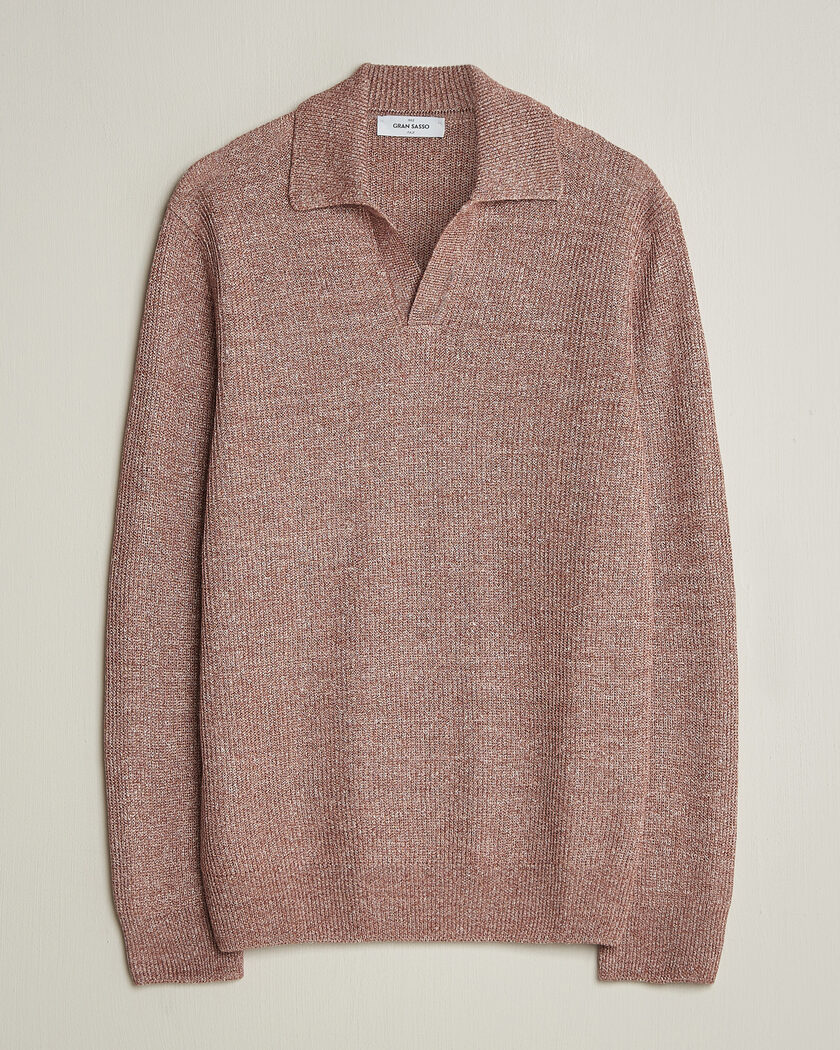 Auralee Cashmere/Silk Skipper Polo Black at CareOfCarl.com