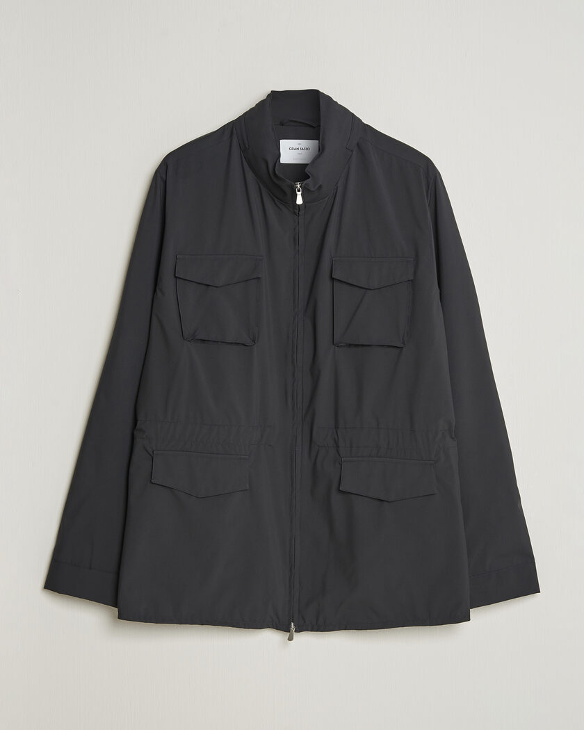 Kiton ネイビージャケット(IT50) Kiton Nylon Field Jacket Navy at CareOfCarl.com