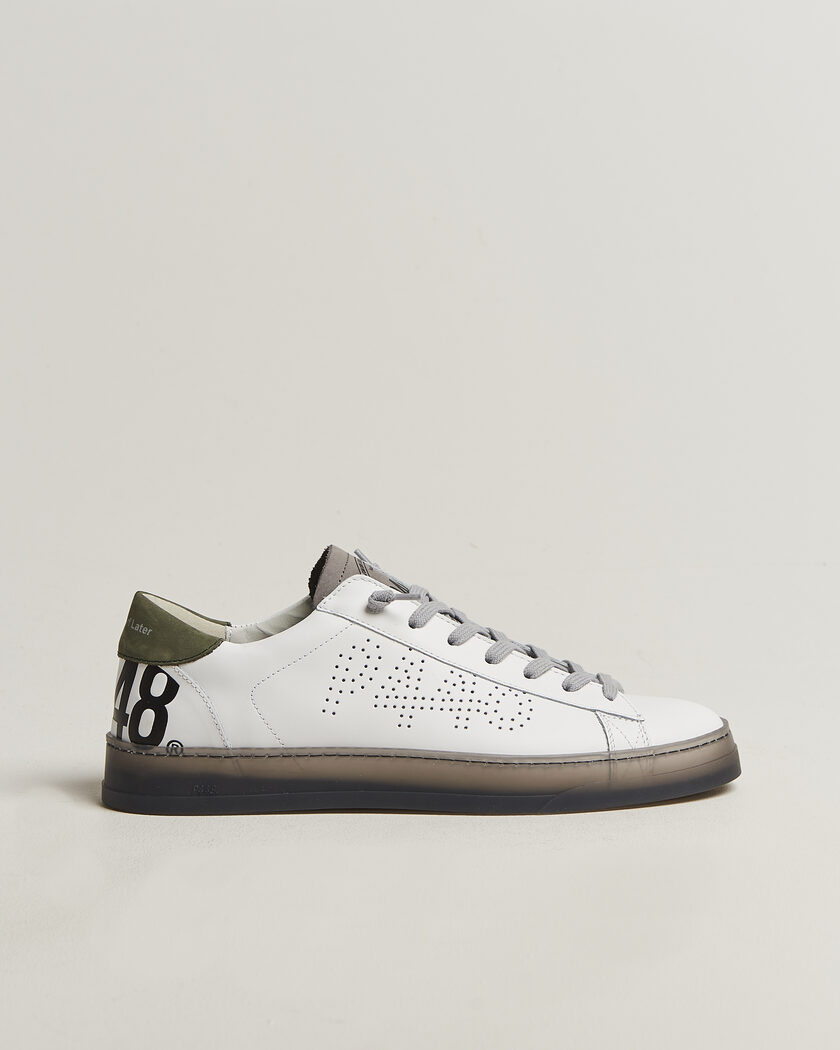 P448 Jack Leather Sneaker White/Grey – White