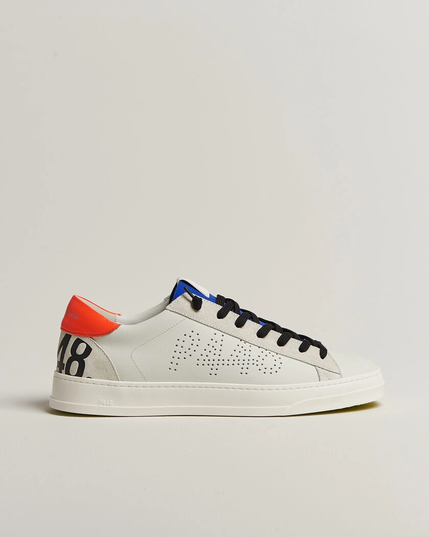 P448 Jack Leather Sneaker Grey/Orange – Multi-colour