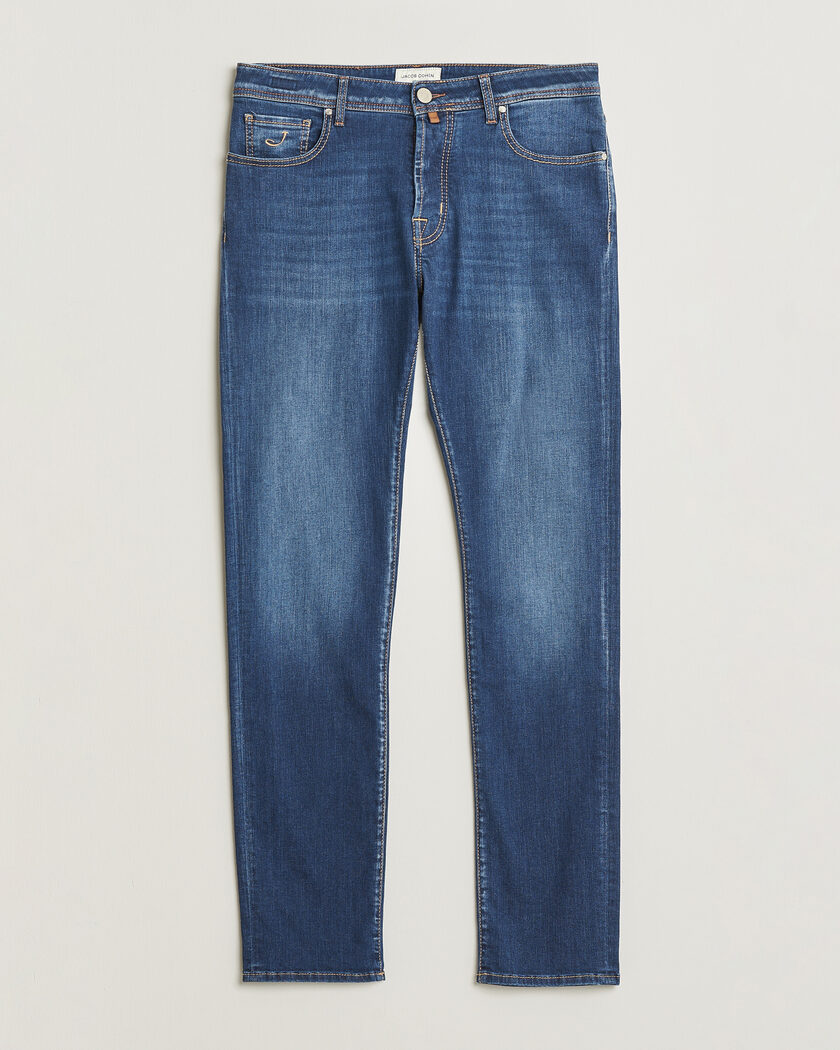 Brunello Cucinelli Traditional Fit Jeans Dark Blue Wash at