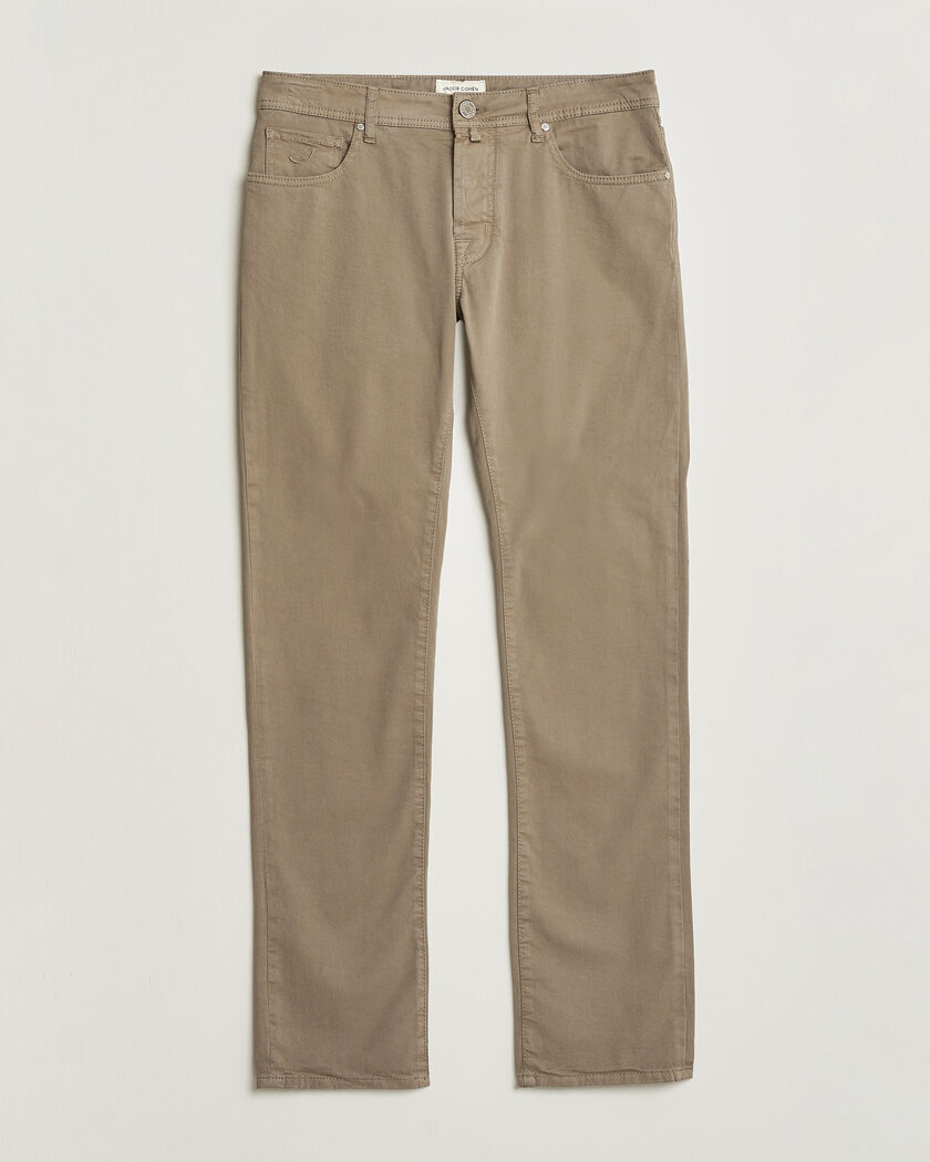 Incotex Cotton Stretch 5-Pocket Pants Military Green at CareOfCarl.com