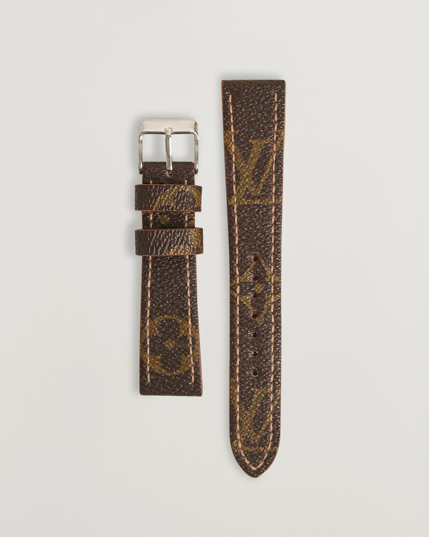 Care with Carl Watch Strap Remade Louis Vuitton 20/16 mm Monogram – Brown