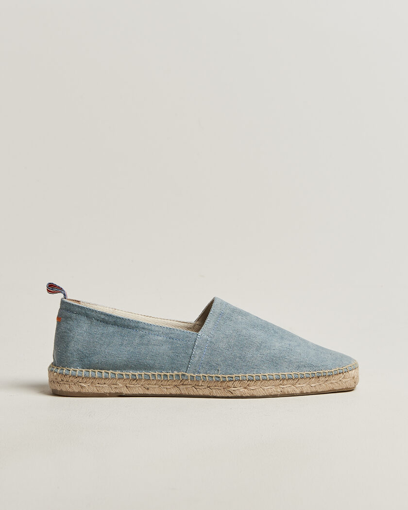 Castañer Pablo Washed Canvas Espadrilles Acqua – Blue