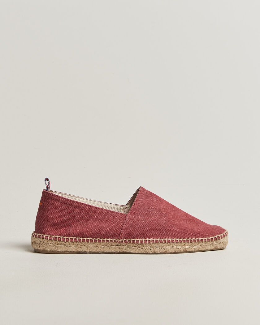 Castañer Pablo Washed Canvas Espadrilles Merlot – Red