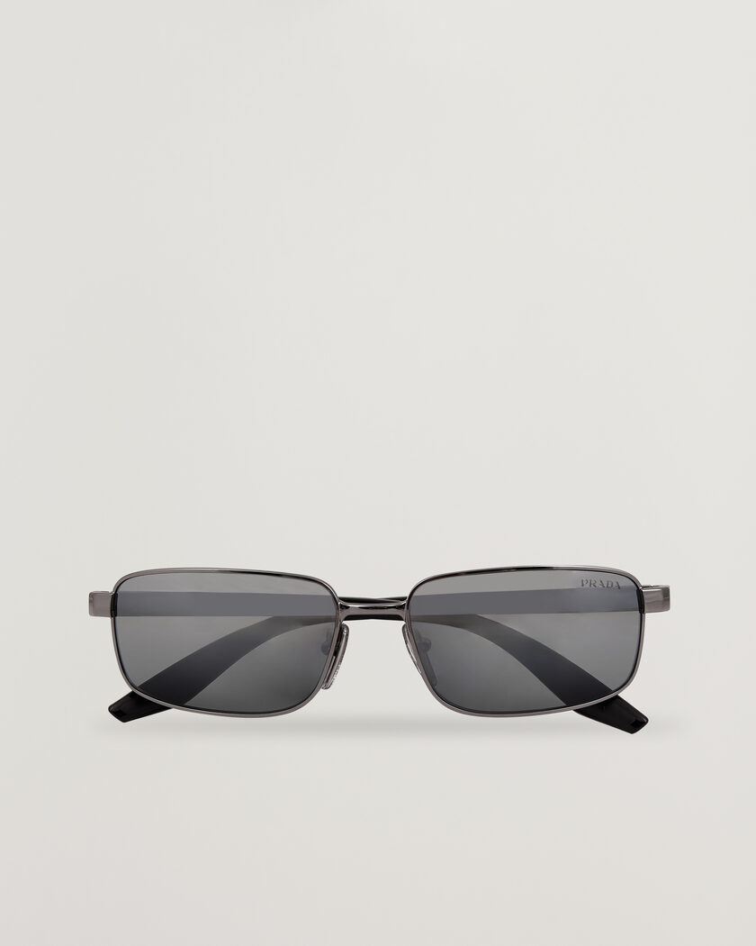 Prada Linea Rossa 0PS 53XS Sunglasses Silver at CareOfCarl.com