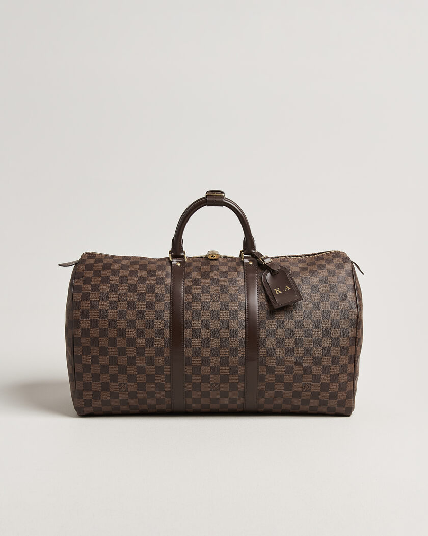 Louis Vuitton Pre-Owned Keepall 50 Damier Ebene – Brown