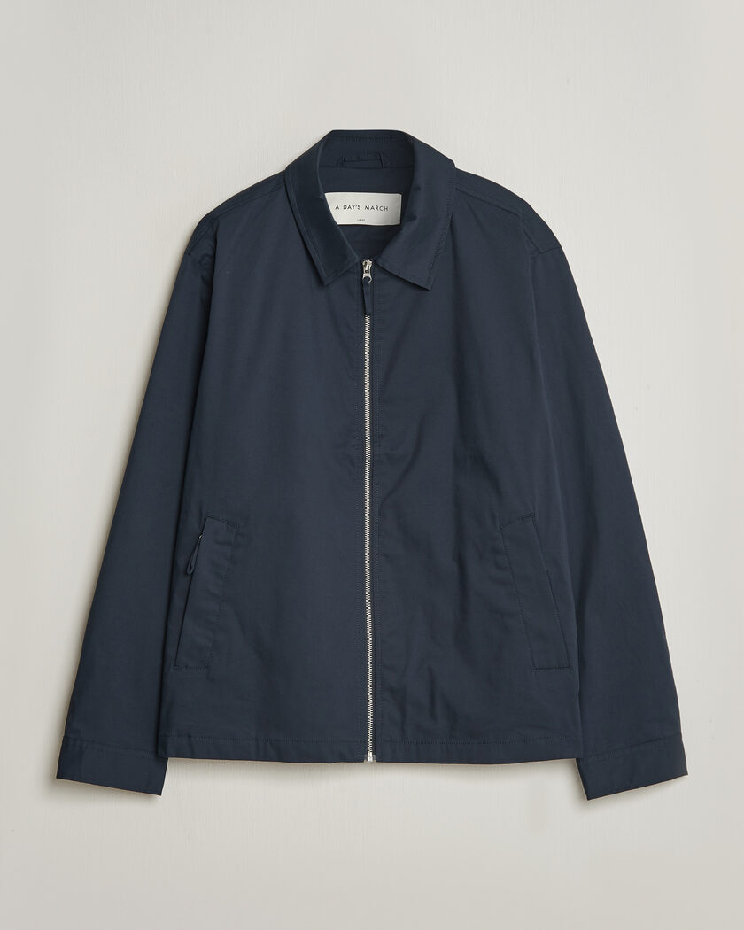 A Day's March Garland Cotton Jacket Navy – Blue