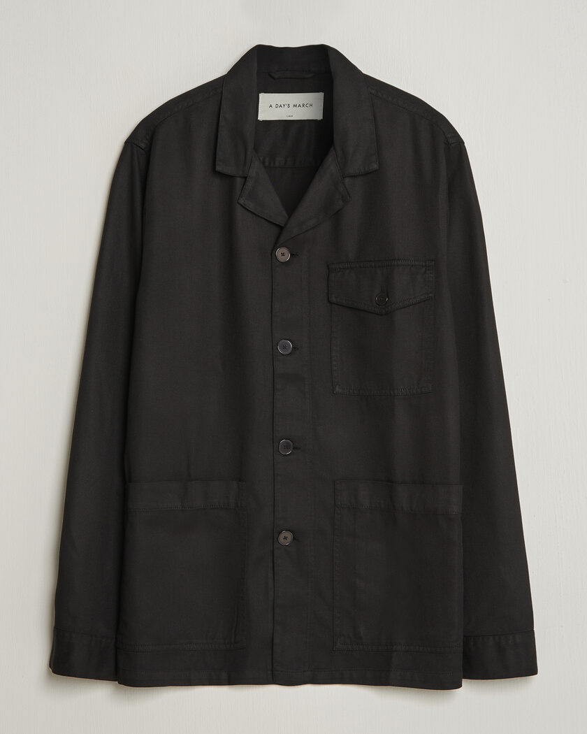 Nudie Jeans Barney Worker Overshirt Black at CareOfCarl.com
