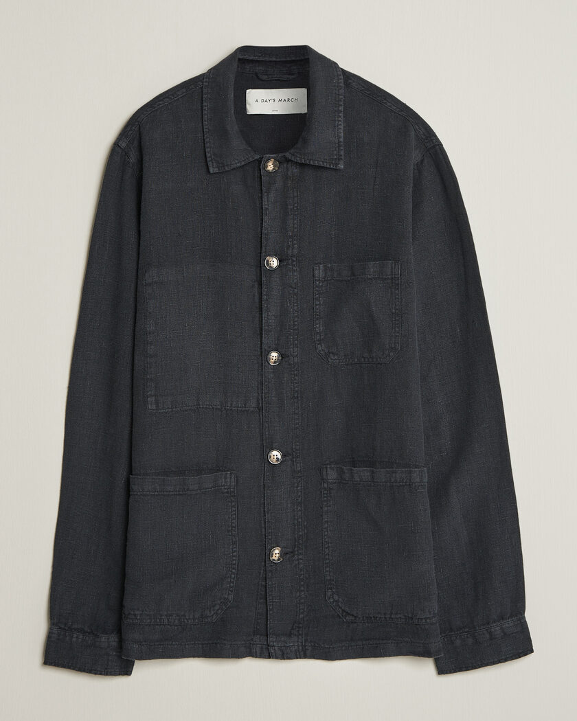 Polo Ralph Lauren Corduroy Full Zip Overshirt Black at CareOfCarl.com