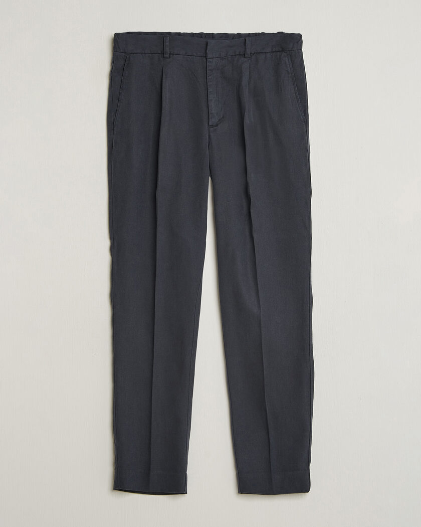 A Day's March Smart Lyocell Trousers Navy – Blue