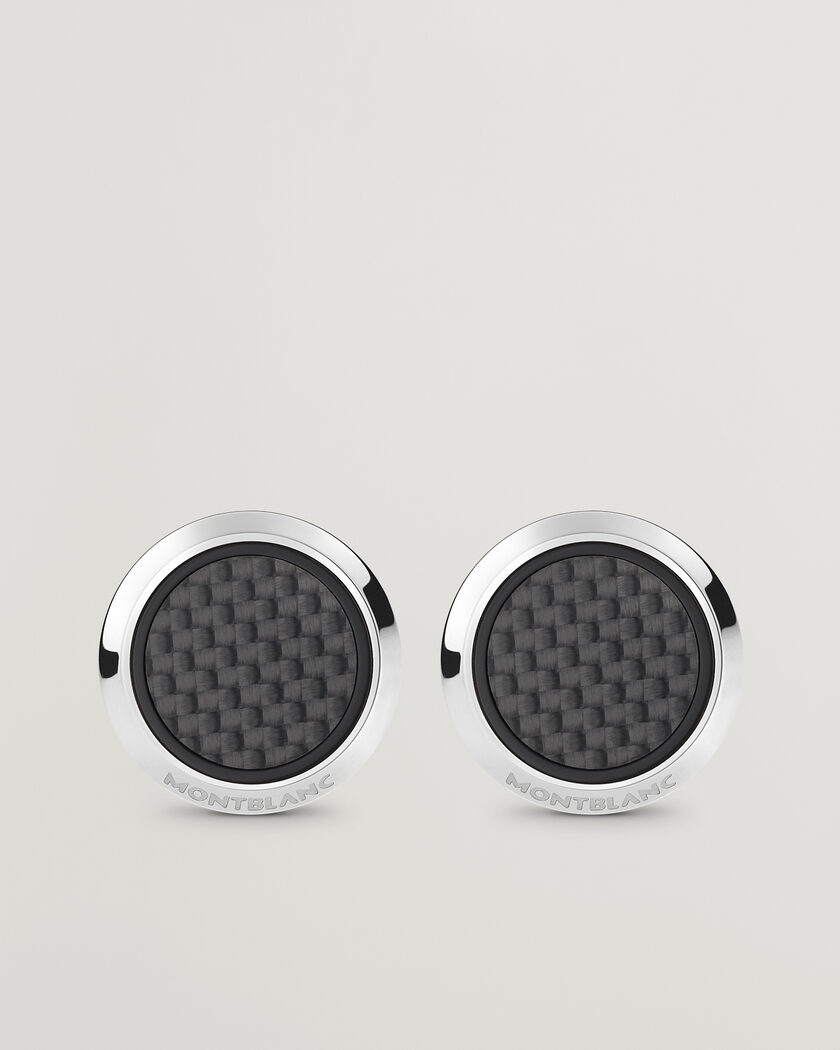Montblanc Meisterstück Steel Cufflinks Black Onyx at CareOfCarl.com