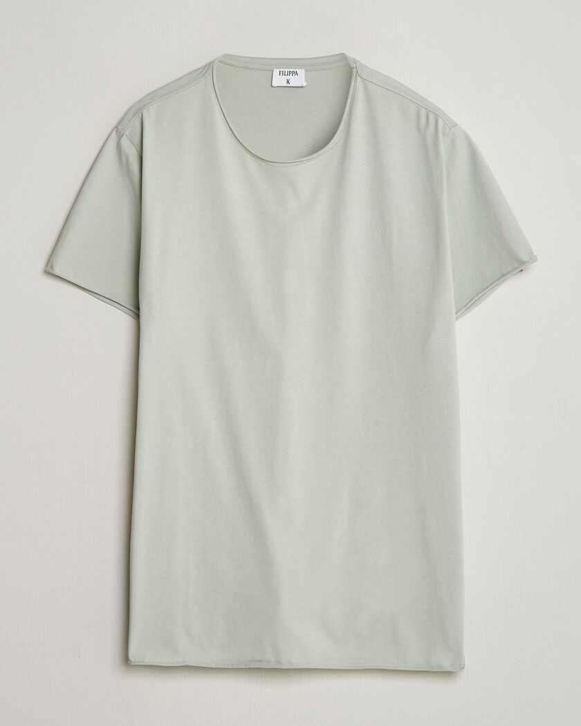 Filippa K Roll Neck Crew Neck T-Shirt Silver Grey – Grey