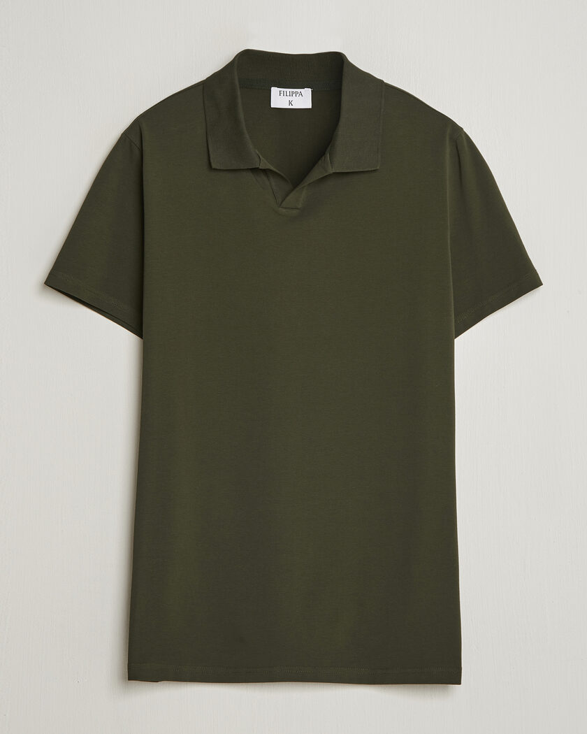 本日限定Cotton Knit Short-Sleeve Polo オリーブ 1 REGULAR FIT KNIT POLO - Olive green | ZARA United States