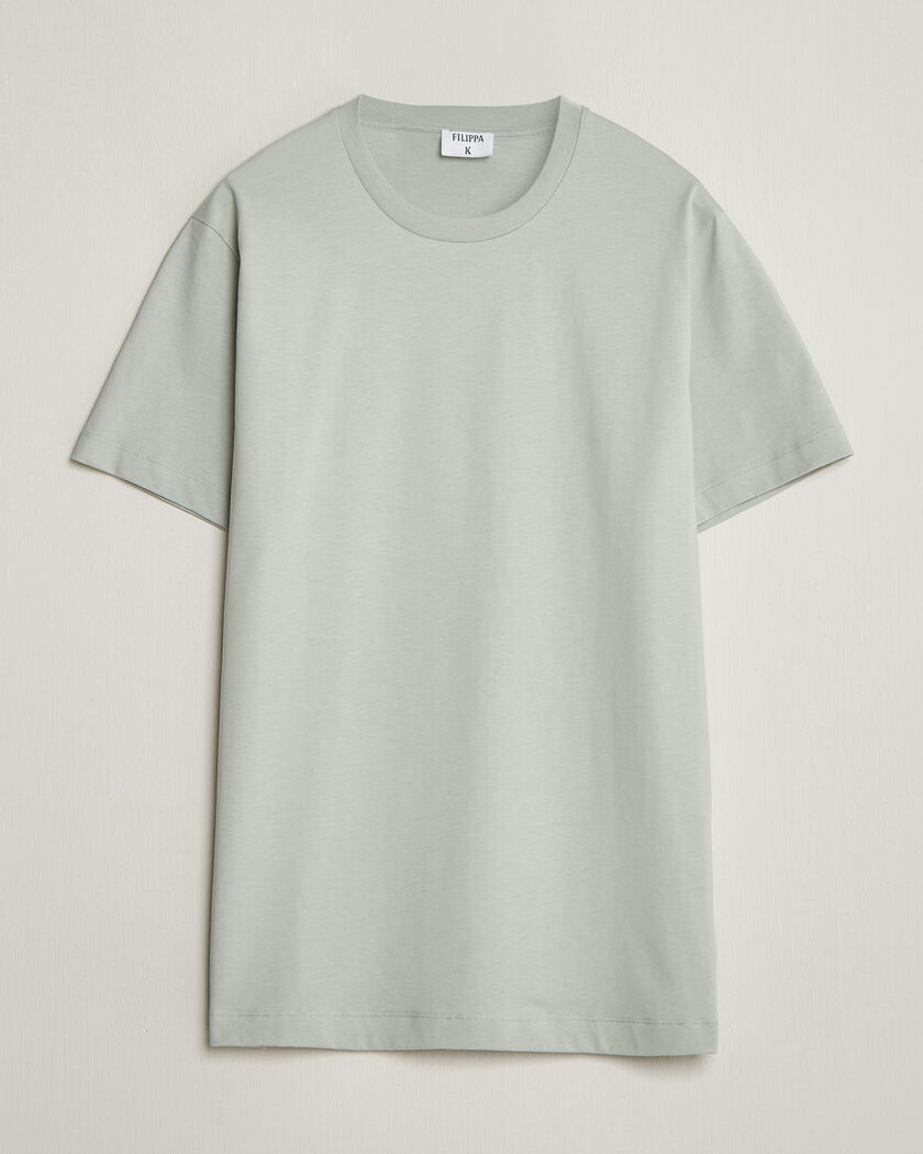 Filippa K Filip Crew Neck T-Shirt Silver Grey – Grey