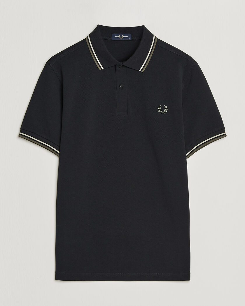 Fred Perry Twin Tipped Polo Shirt Black – Black