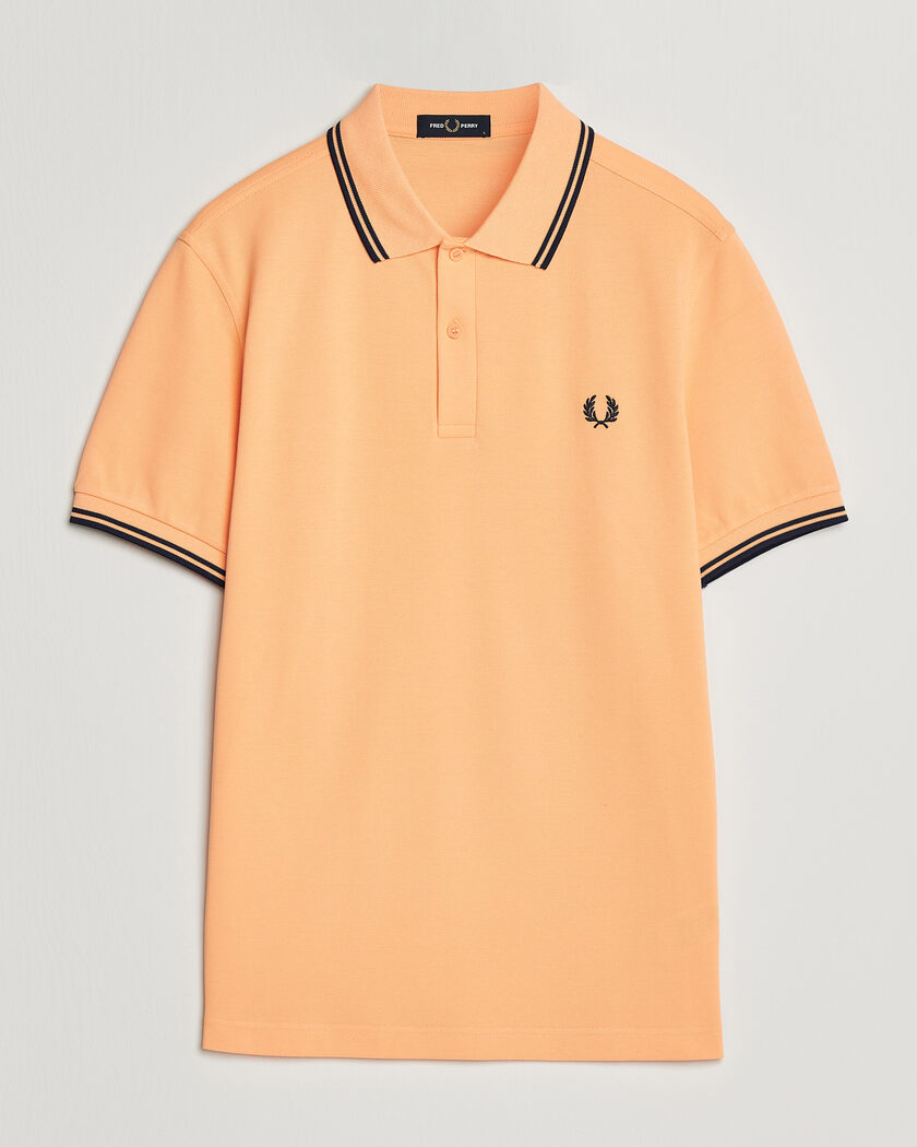 Fred Perry Twin Tipped Polo Shirt Peach – Orange