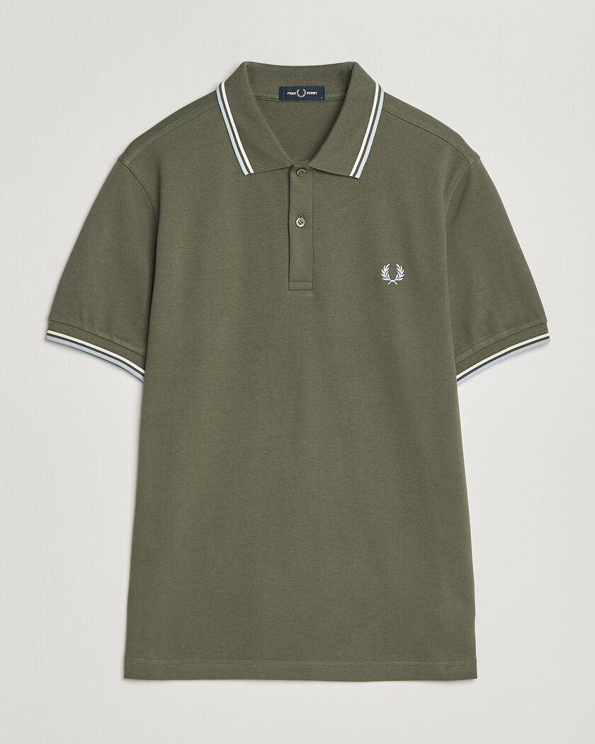 Fred Perry Twin Tipped Polo Shirt Laurel Wreath Green – Green