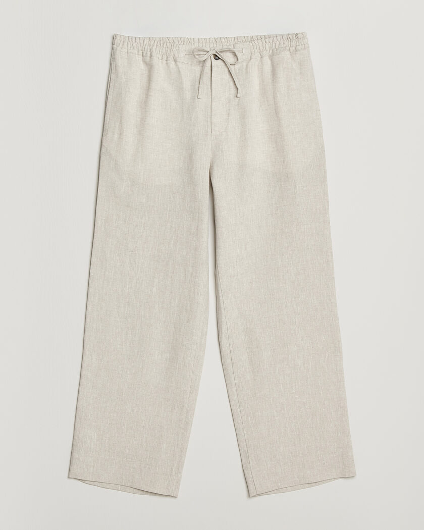 J.Lindeberg Noah Drape Linen Pants Moonbeam – Beige