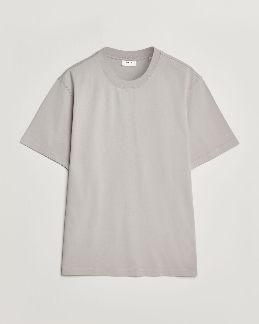 NN07 Adam Crew Neck T-Shirt Moon Dust – Grey