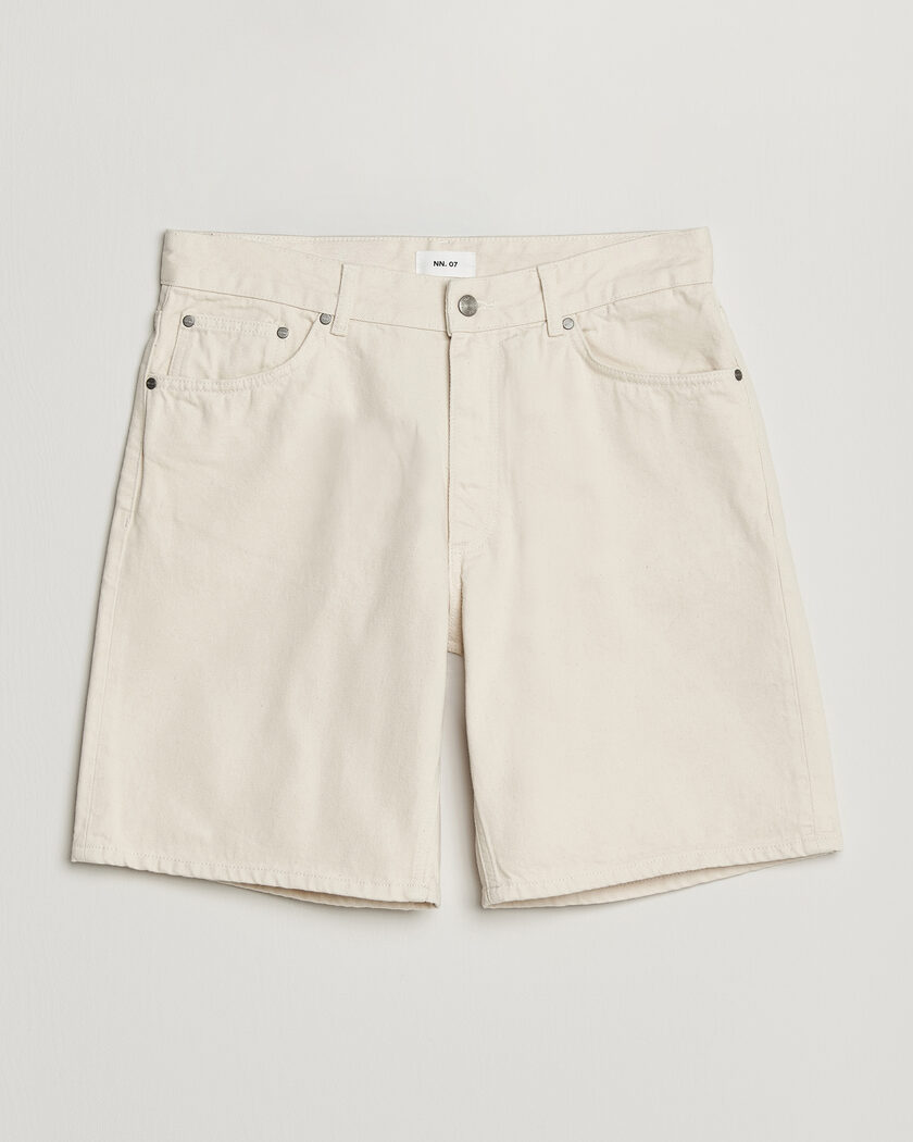 NN07 Otis Denim Shorts Ecru – White