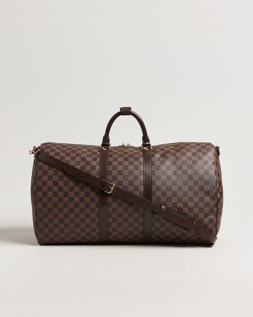 Louis Vuitton Pre-Owned Keepall 55 Bandouliére Damier Ebene – Brown