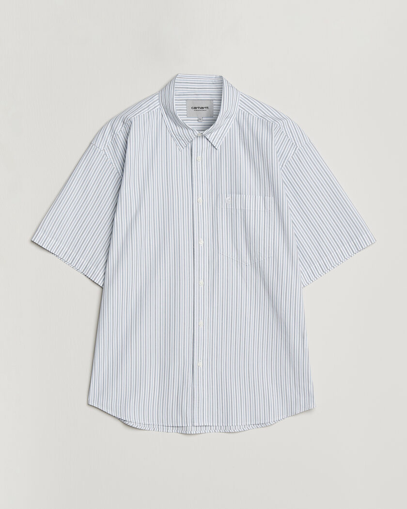 Carhartt WIP Short Sleeve Keene Cotton/Poplin Shirt White – Multi-colour