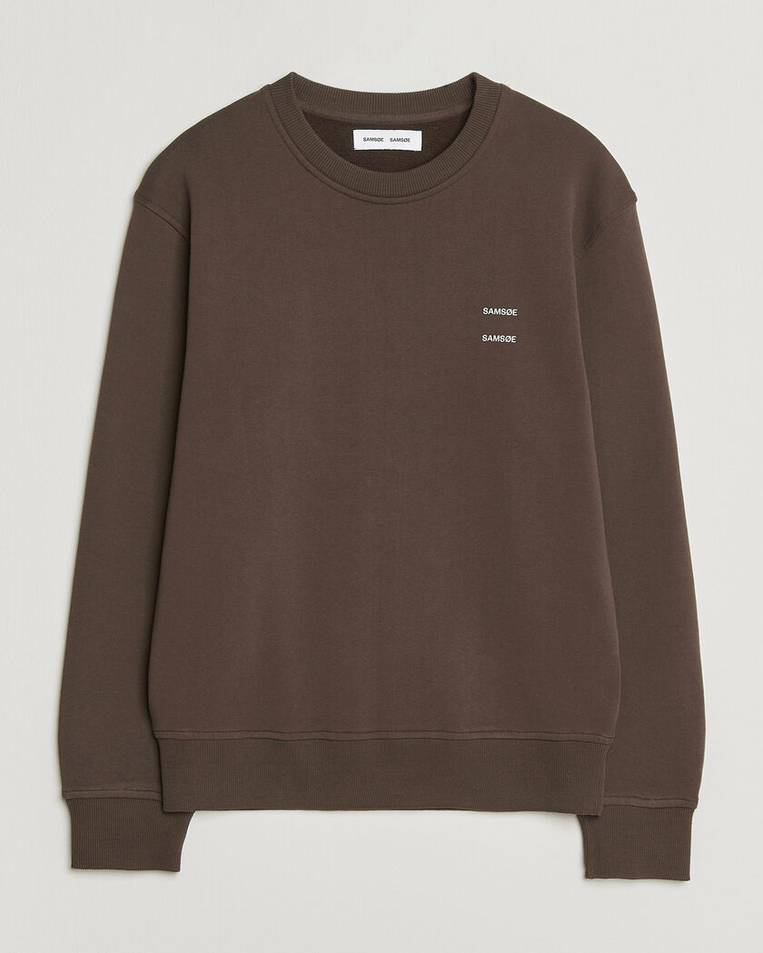 Samsøe Samsøe Joel Organic Cotton Sweatshirt Turkish Coffee – Brown