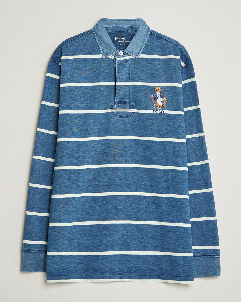 Polo Ralph Lauren Striped Indigo Rugby Newport Bear – Blue