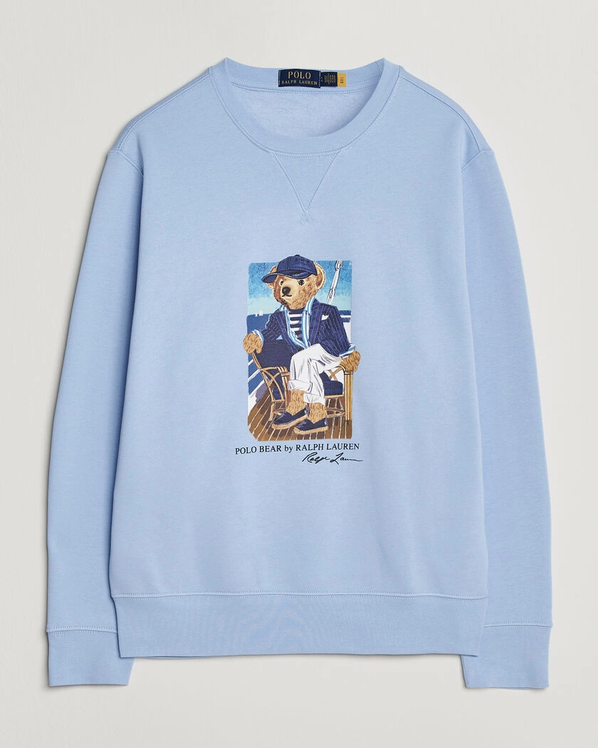 Polo Ralph Lauren Newport Bear Sweatshirt Office Blue – Blue