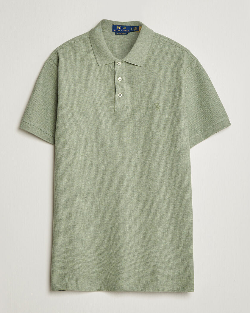 BEAMS PLUS Short Sleeve Cable Polo Olive at CareOfCarl.com