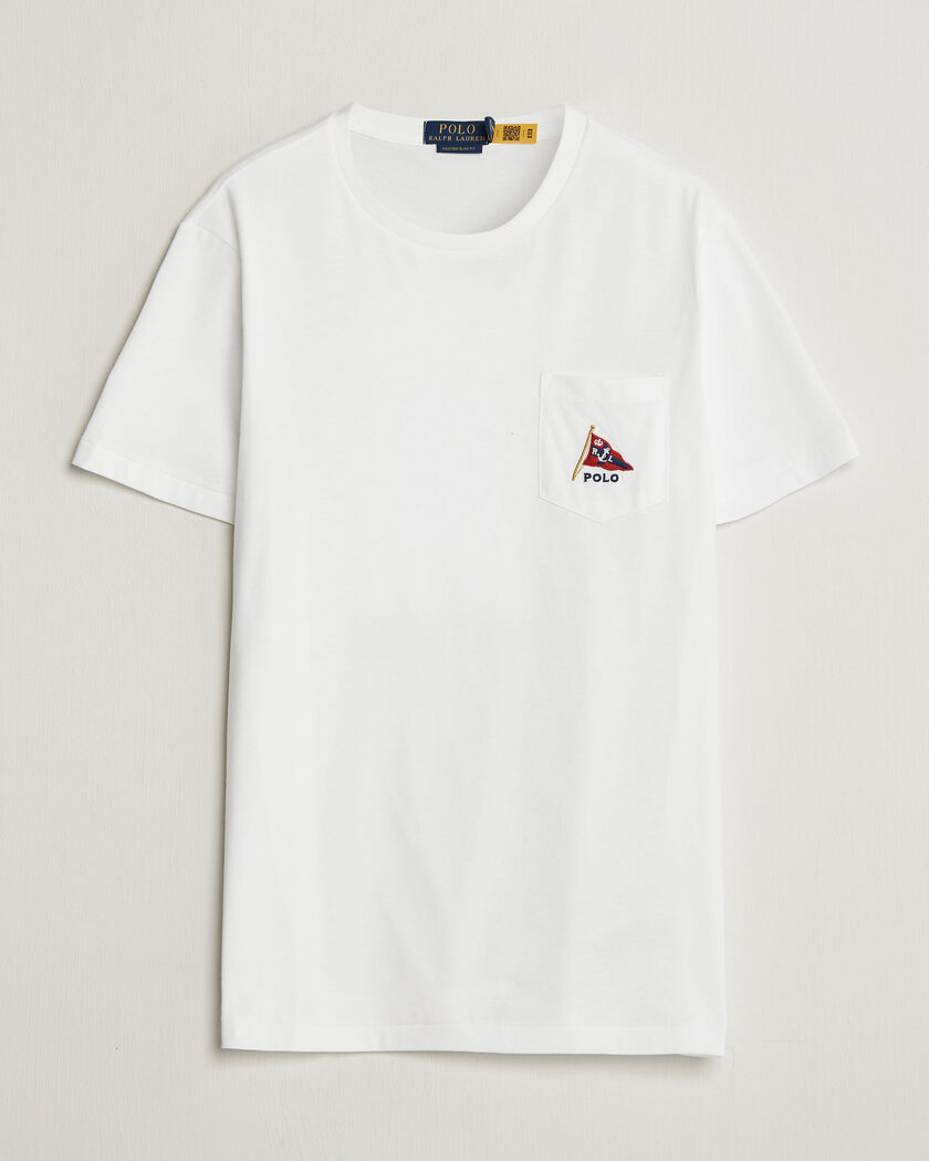Polo Ralph Lauren Backprint Pocket Tee Newport Bear/White – White