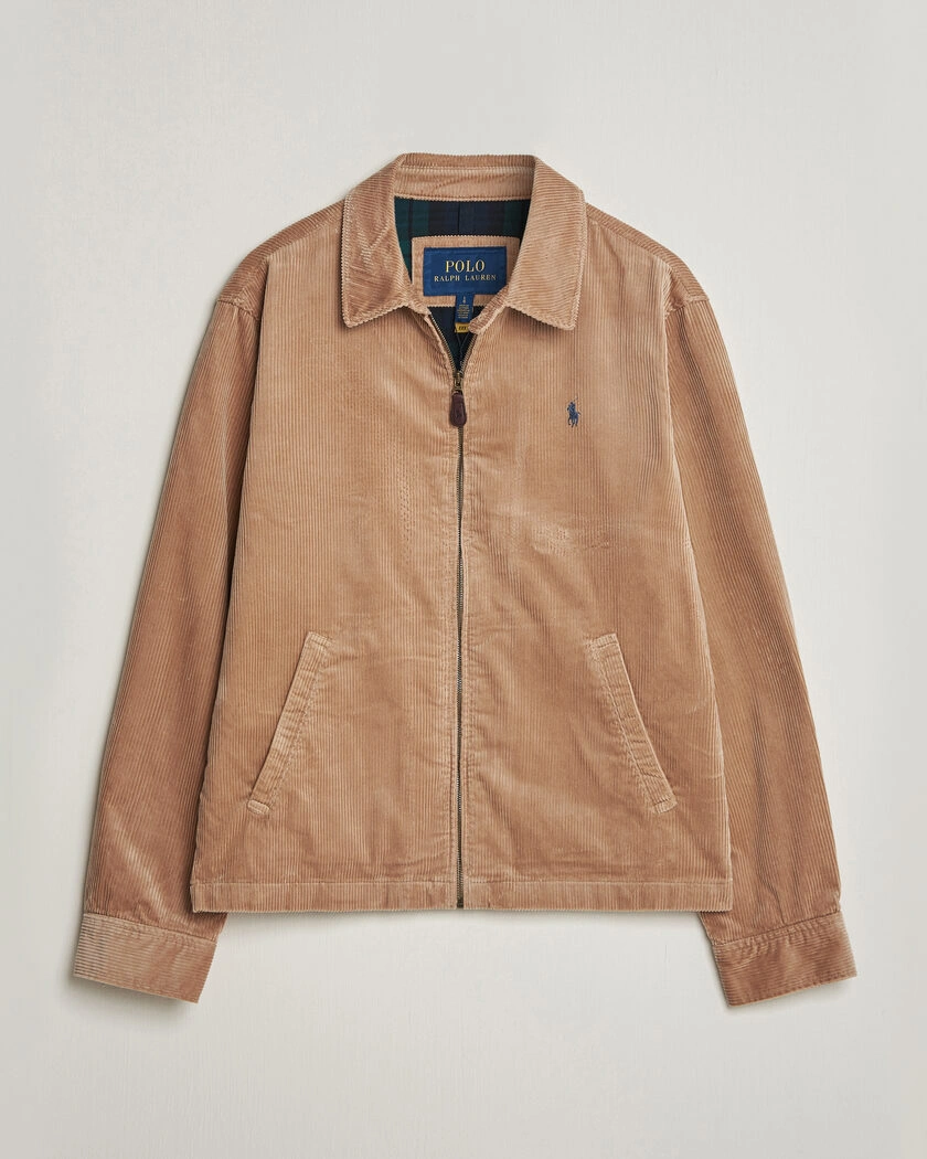 Polo Ralph Lauren Wale Corduroy Windbreaker Vintage Khaki – Brown