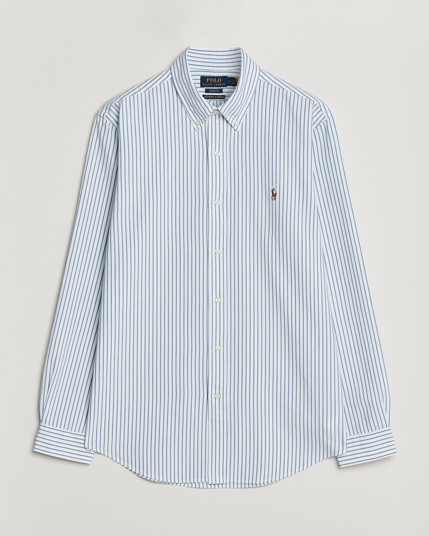 Polo Ralph Lauren Custom Fit Oxford Shirt White at CareOfCarl.com