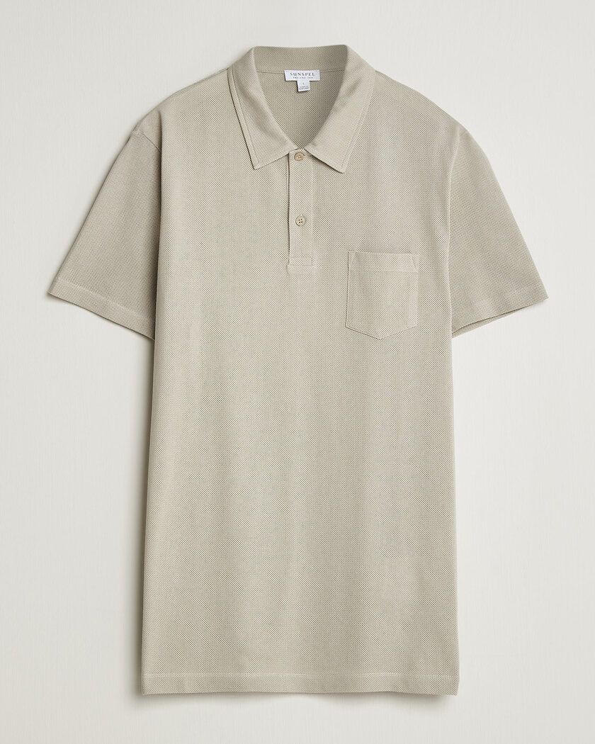 Sunspel Riviera Polo Shirt Ash – Grey