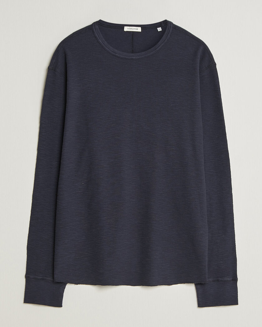 C.P. Company Box Fit Tonal Logo Long Sleeve T-shirt Washed Black
