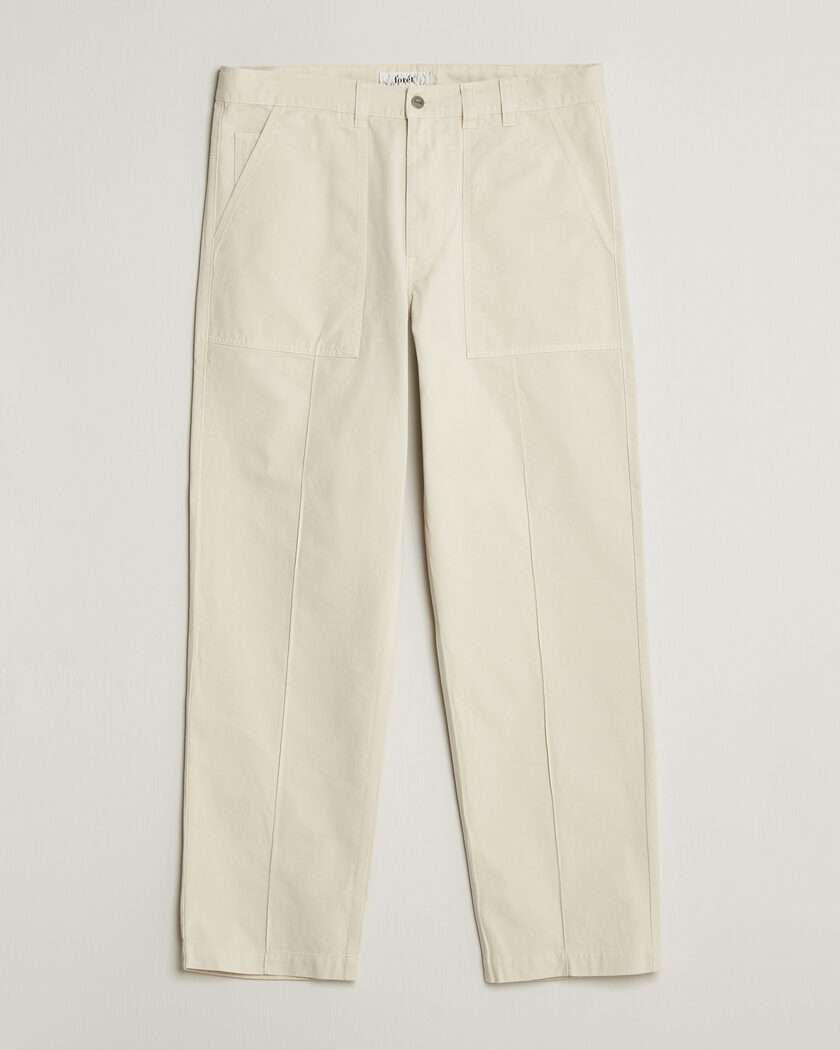 Forét Searcher Fatigue Pants Cloud – White