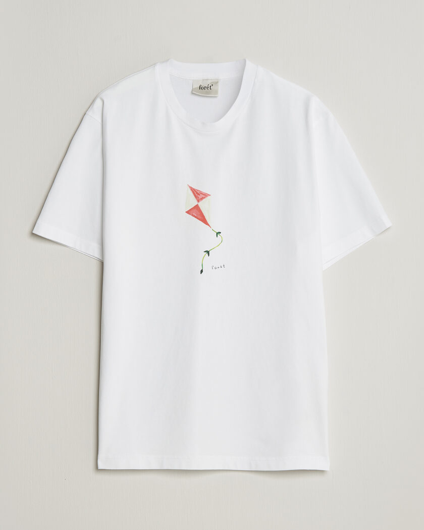 Moncler Grenoble Mountain Print T-Shirt Off White at CareOfCarl.com