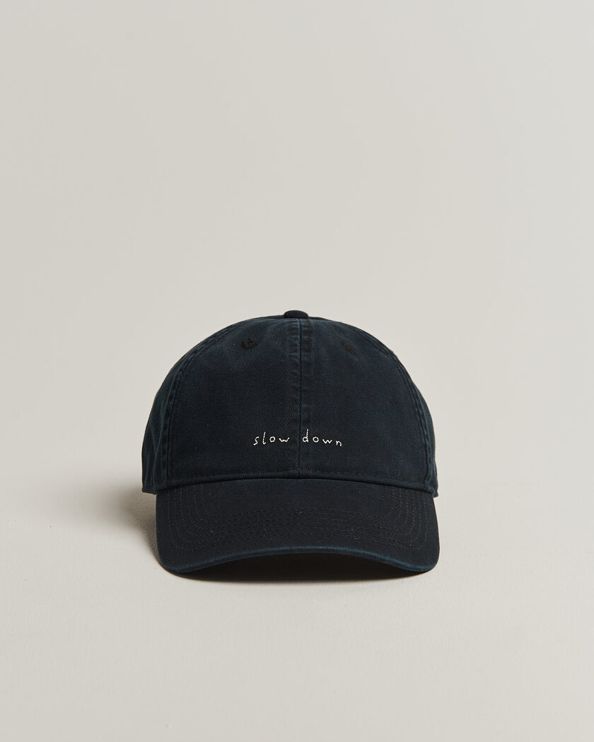 Forét Slow Down Washed Cap Black – Black