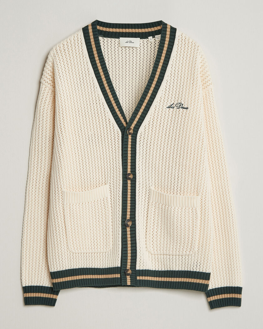 MONCLER M ハイブリットカーディガン ホワイト Moncler Hybrid Zip Cardigan White at CareOfCarl.com