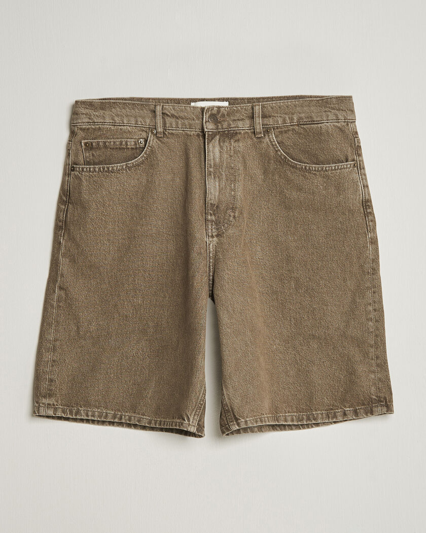 LES DEUX Denim Shorts Light Brown – Brown