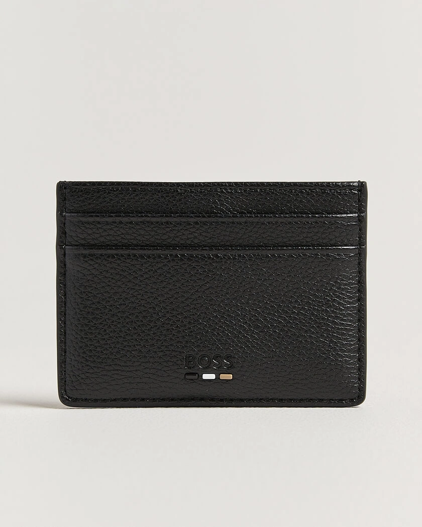 BOSS BLACK Ray Leather Card Holder Black – Black