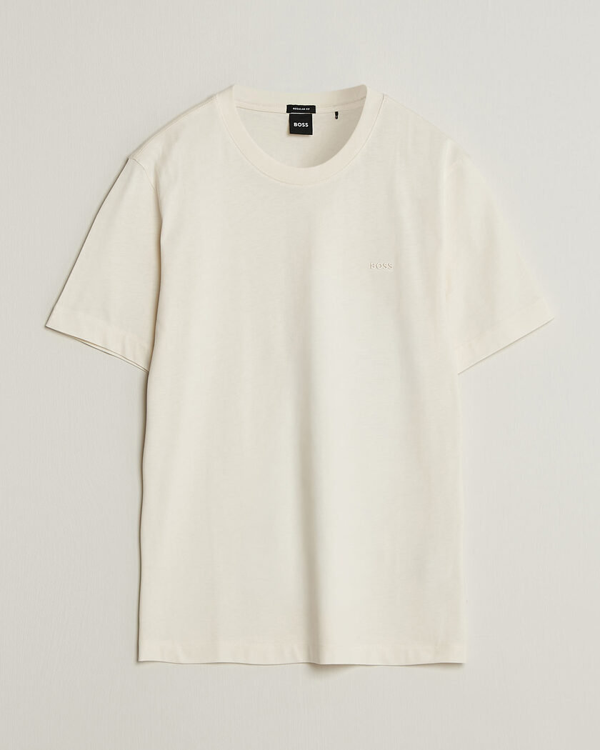 BOSS BLACK Thompson Crew Neck T-Shirt Open White – White