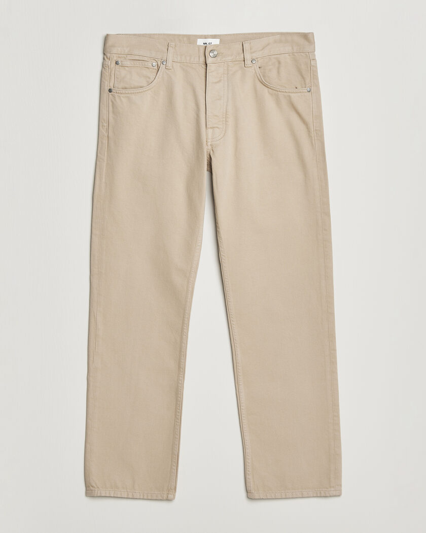 Auralee Washed Canvas Pants Light Brown at CareOfCarl.com