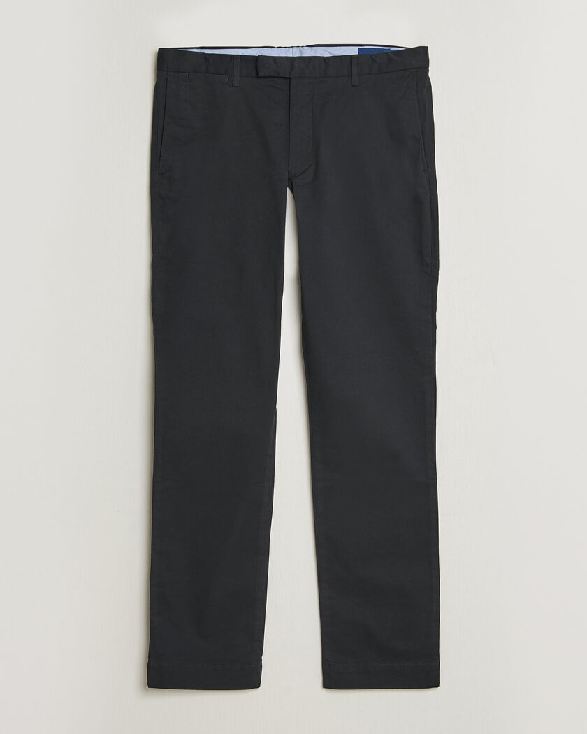Auralee Garment Dyed Finx Chinos Black at CareOfCarl.com