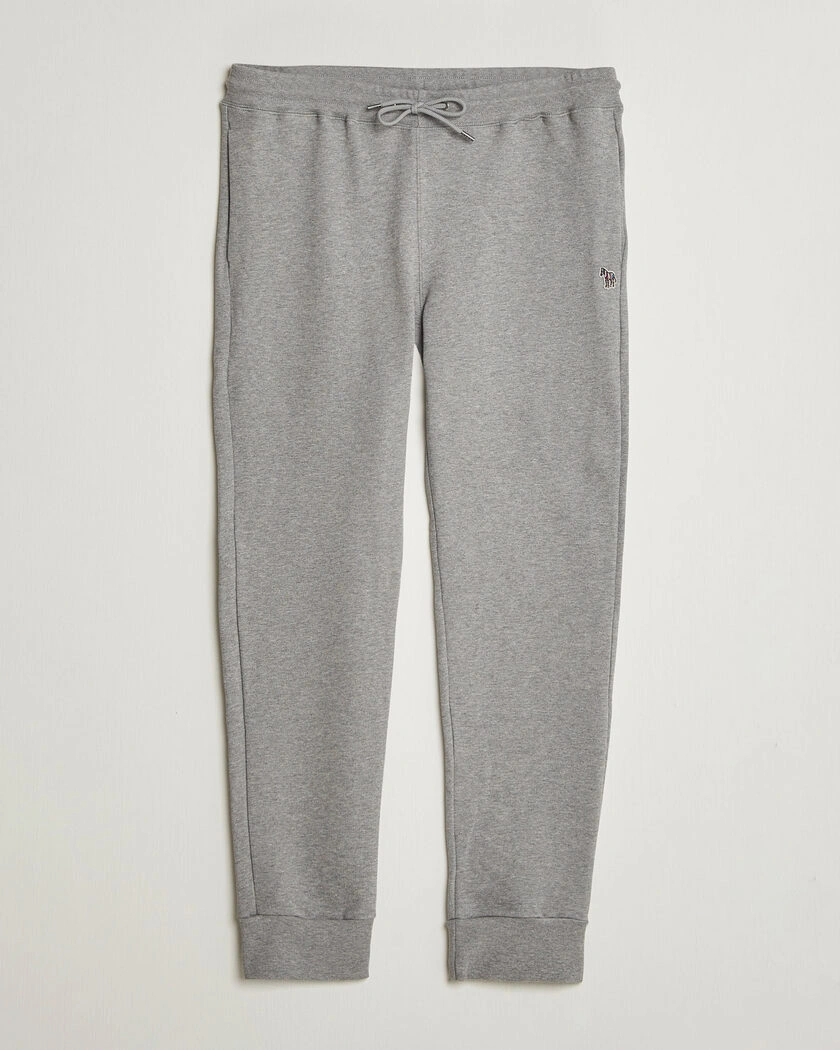PS Paul Smith Zebra Organic Cotton Sweatpants Grey Melange – Grey