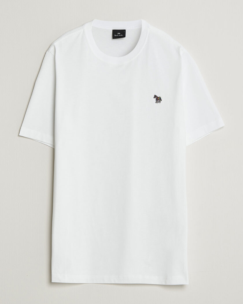 PS Paul Smith Organic Cotton Zebra T-Shirt White – Multi-colour