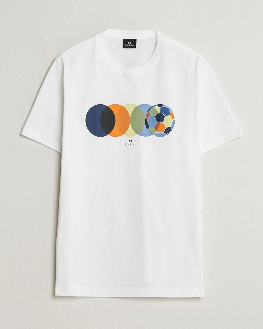 PS Paul Smith Footbal Crew Neck T-Shirt White – White